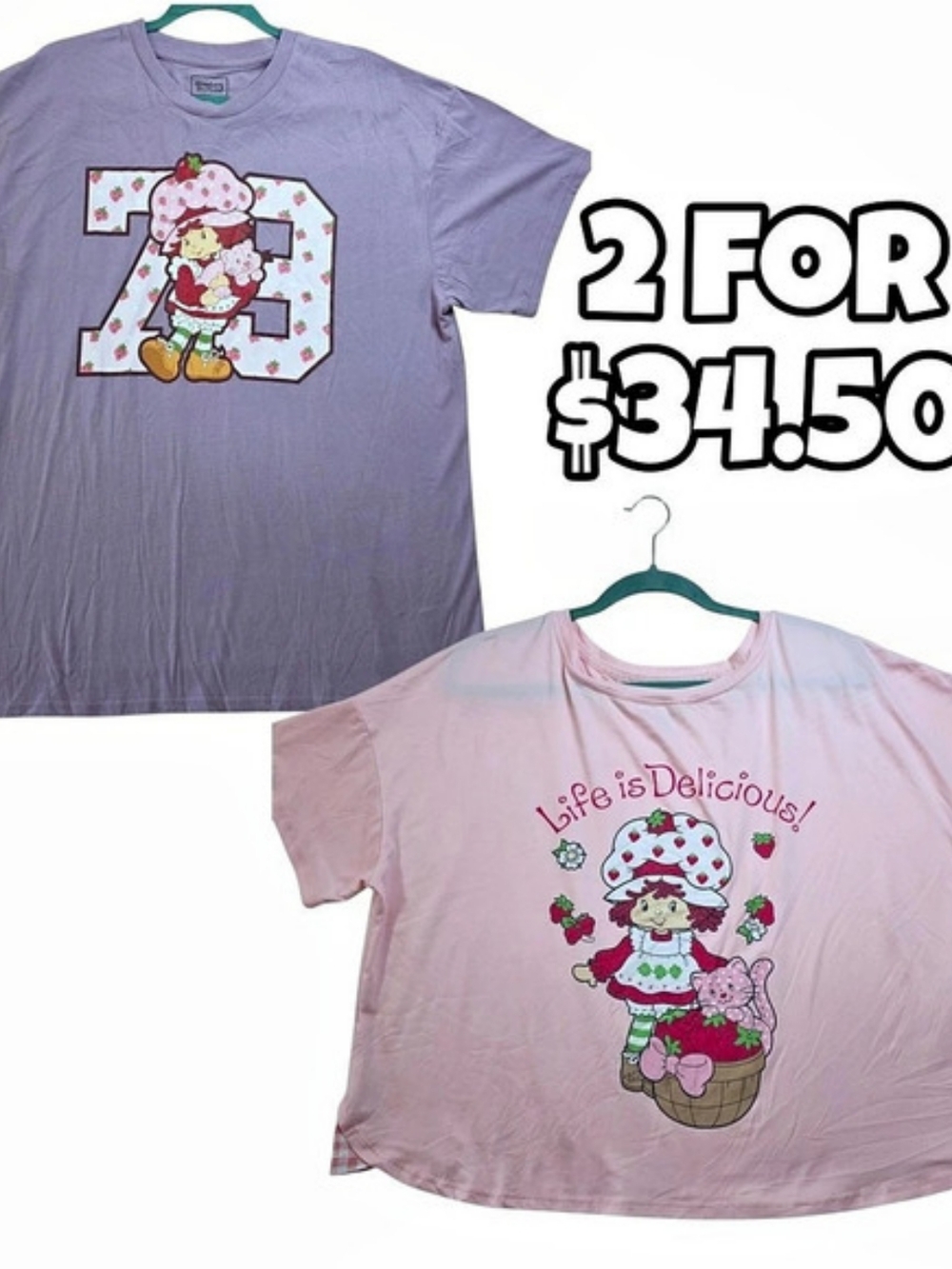 Strawberry Shortcake graphic tee Graphic Tees Pink & Purple XL (16-18)